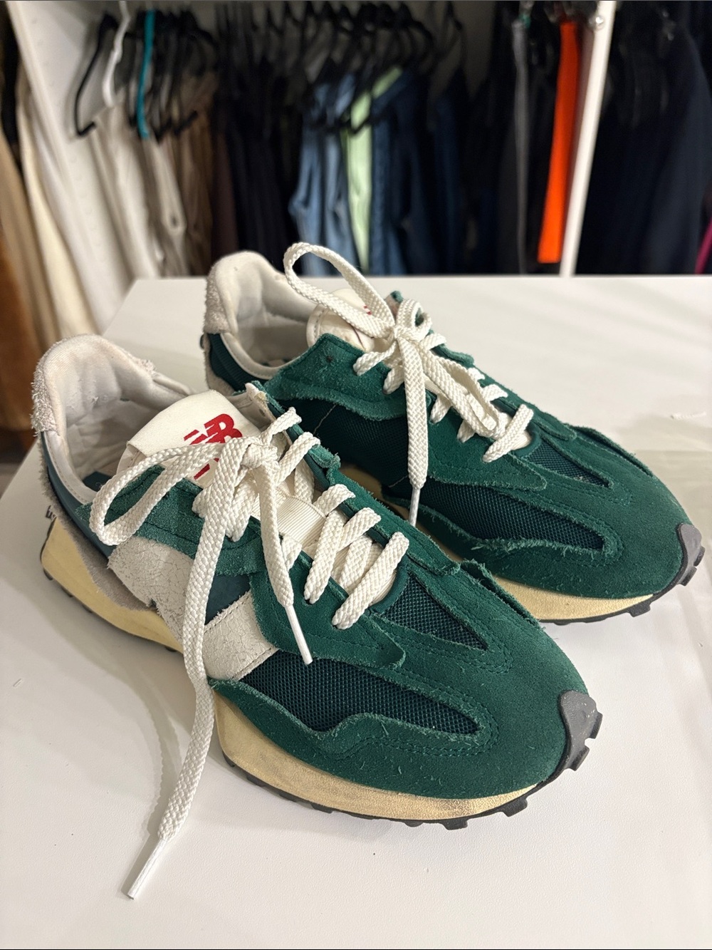 New Balance 327 Marsh Green Sneakers